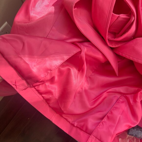 kate spade Single-Breasted Pleated Back Trench rain Coat jacket pink size xxl - Picture 11 of 15